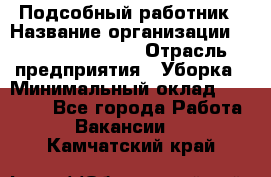 Подсобный работник › Название организации ­ Fusion Service › Отрасль предприятия ­ Уборка › Минимальный оклад ­ 17 600 - Все города Работа » Вакансии   . Камчатский край